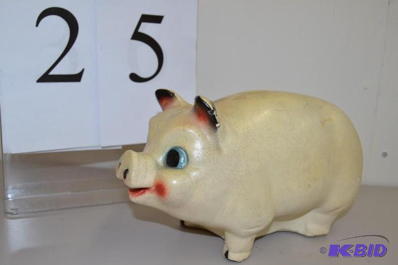 lot 25 image: Chalkware Piggy bank