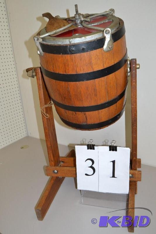 lot 31 image: Butter Churn on stand