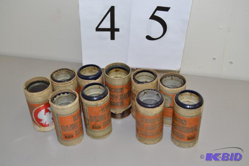 lot 45 image: Edison Amberola records