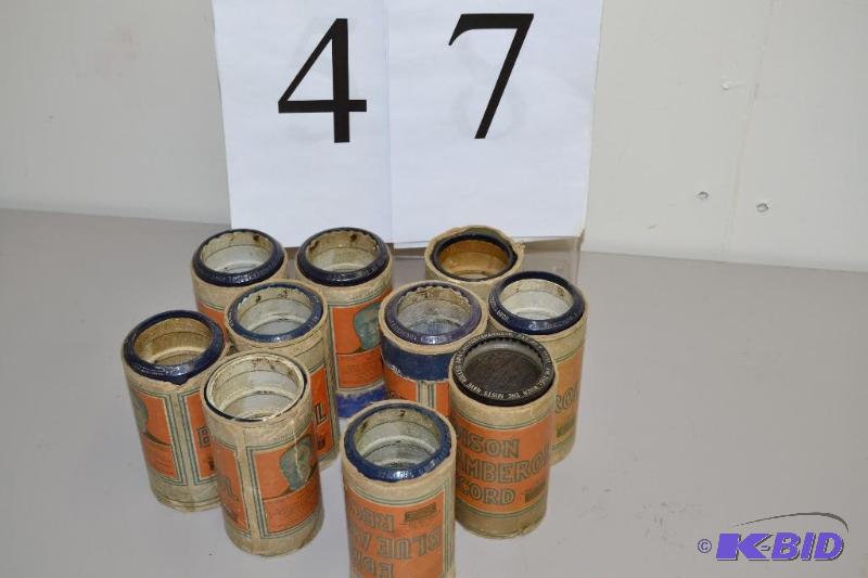 lot 47 image: Edison Amberola records