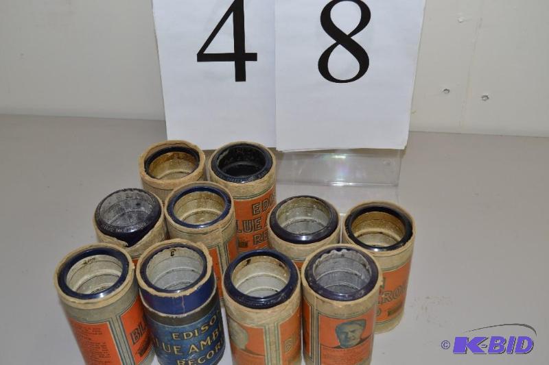 lot 48 image: Edison Amberola records