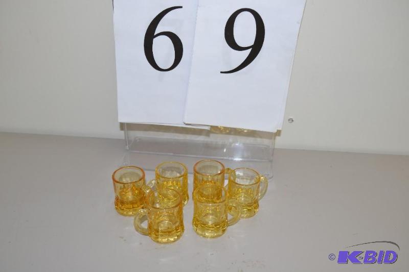 lot 69 image: Mini beer mug shot glasses