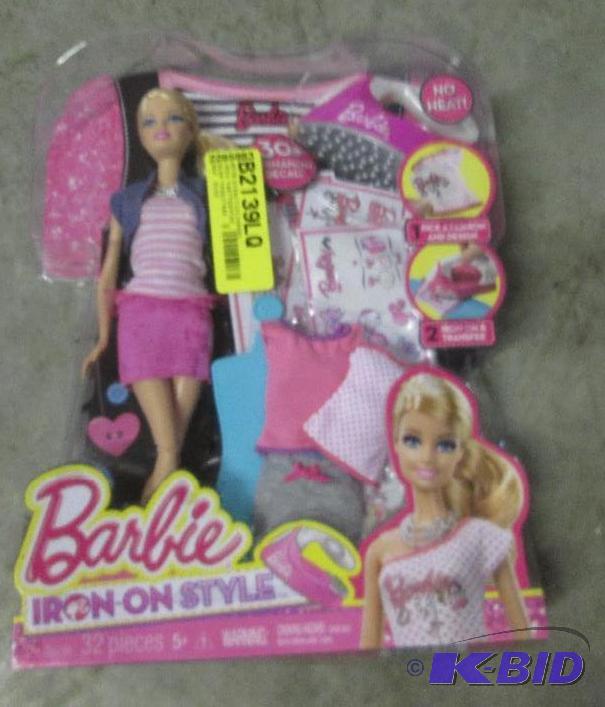 lot 112 image: Barbie iron on style...