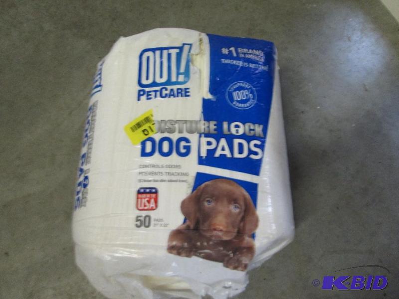 lot 115 image: OUT petcare, moisture lock dog pads, control...