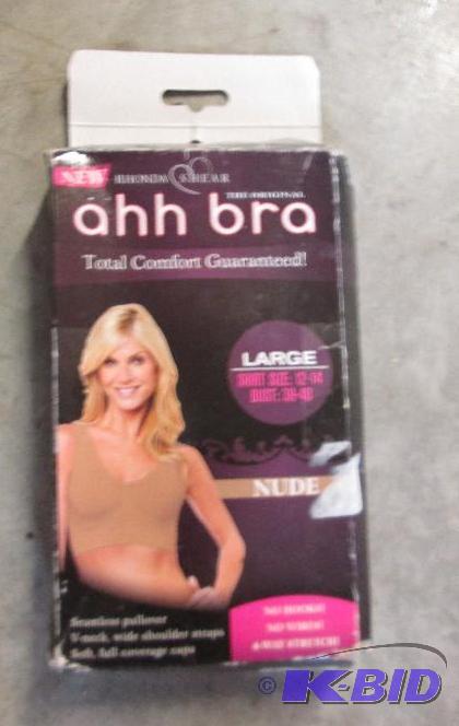 lot 118 image: ahh bra, color nude, size large...
