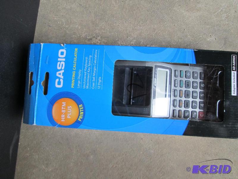 lot 12 image: Casio printing calculator...