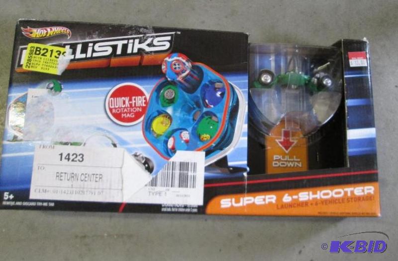 lot 125 image: hot wheels Ballistikes super 6-shooter laun...