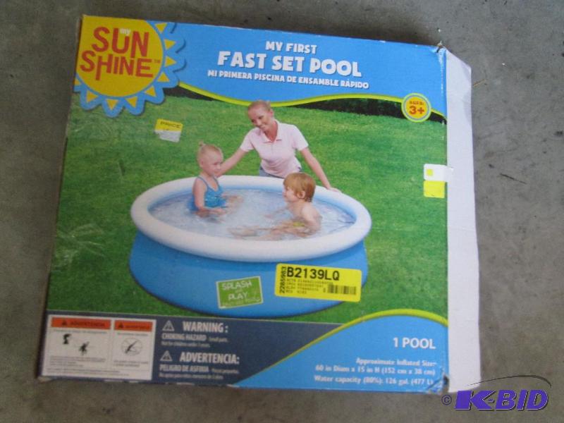 lot 146 image: My first fast set pool my sun shine...
