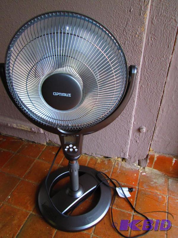 lot 196 image: optinus, oscillating electric heater,with rem...