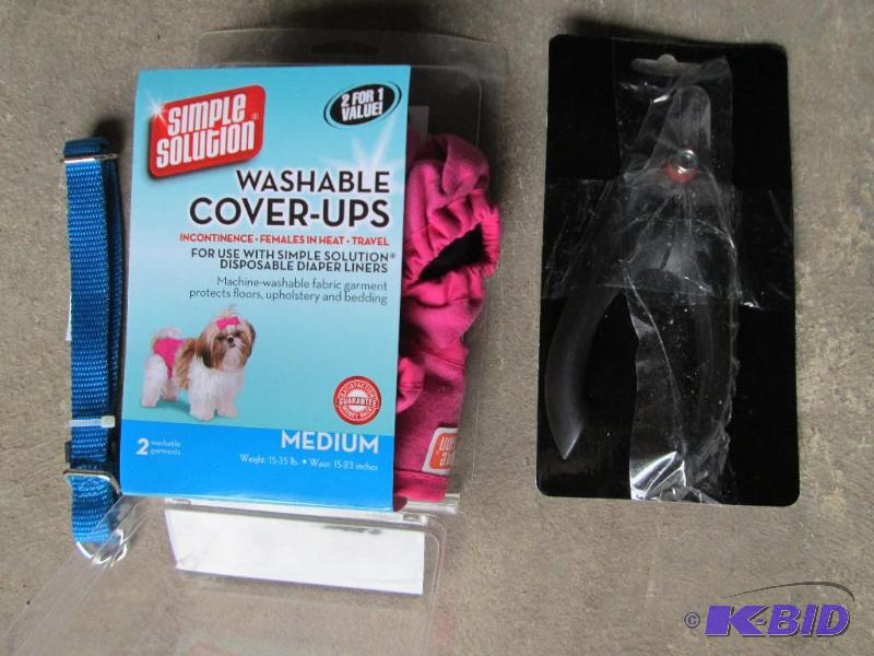 lot 20 image: Pet clothes and nail clipper...