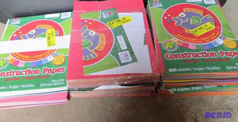 lot 32 image: Large lot of construction  craft paper...
