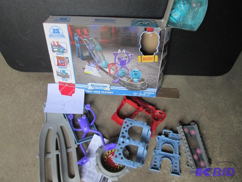 lot 37 image: Monsters University playset with pieces as pi...