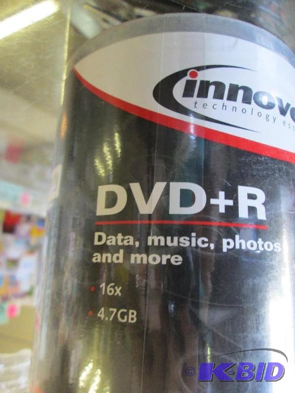 lot 47 image: Spindle of Innovera DVD  R discs, discs fine...