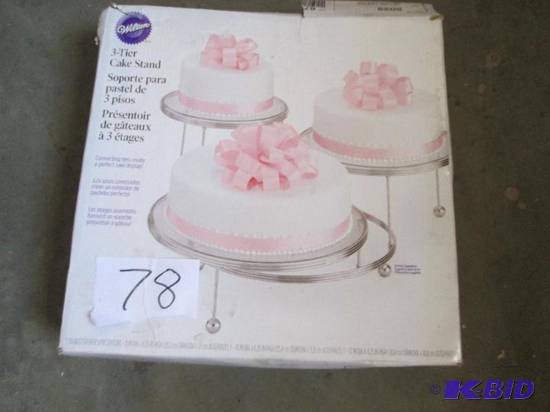 lot 78 image: 3 tier cake stand...