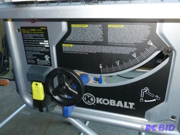 Kobalt 10" contractor table saw. Lightly... | SnS Auctions ...