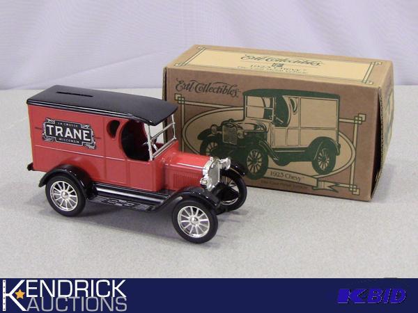 lot 60 image: New in Box Ertl 1923 Chevrolet Delivery Van Die Cast Bank