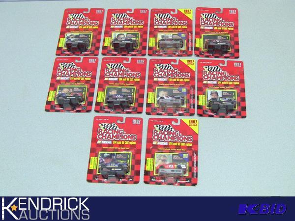 lot 65 image: 10 New in Package 1997 Racing Champions NASCAR Die Cast Race Cars