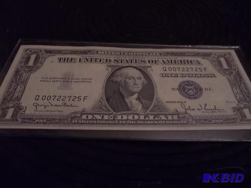 One Dollar Silver Certificate 1935D&nbspUNC...