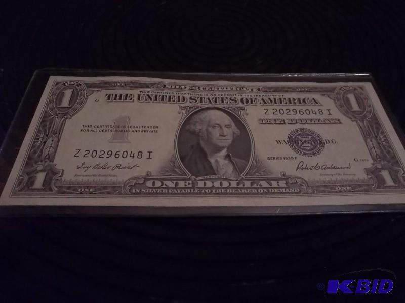 One Dollar Silver Certificate 1935F&nbspXF...