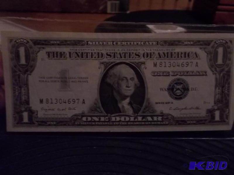 One Dollar Silver Certificate 1957A&nbspAU...