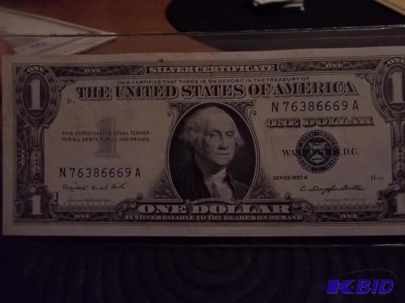 One Dollar Silver Certificate 1957A&nbspUNC...