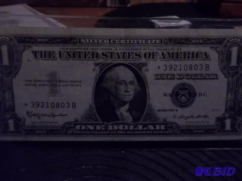 One Dollar Silver Certificate 1957B&nbspXF...