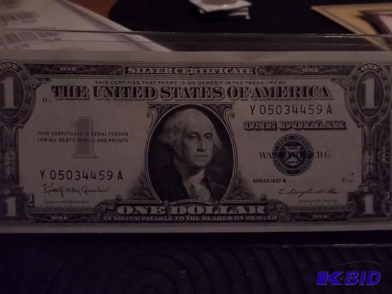 One Dollar Silver Certificate 1957B UNC...