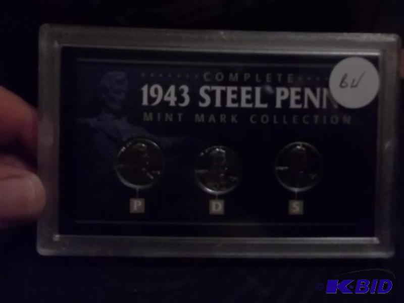 Complete Set Of 1943 Steel Pennies BU...