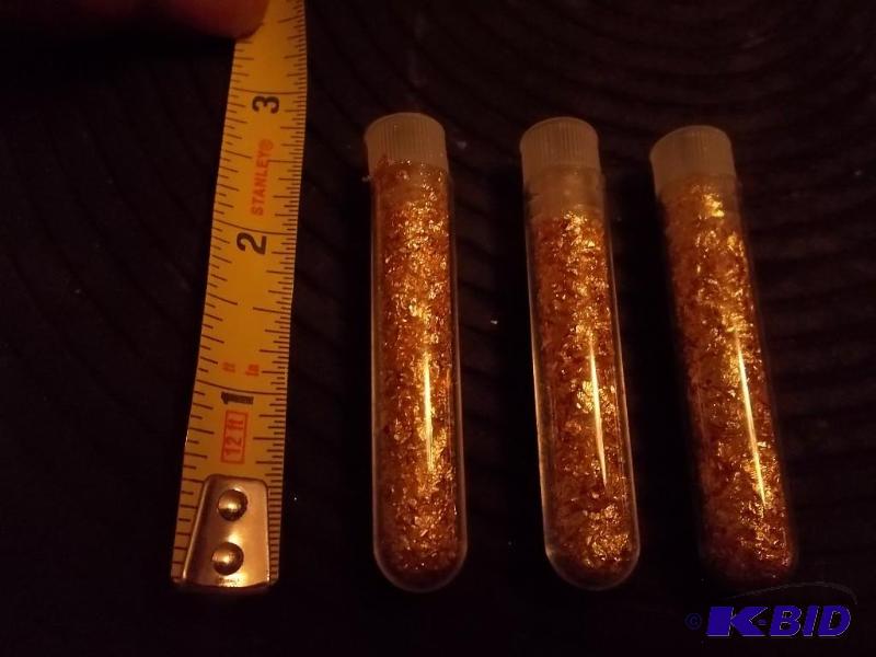 3-Vial Of Real Gold Flake...