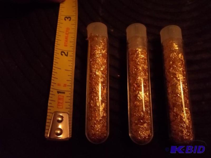 3-Vials Of Real Gold Flake...
