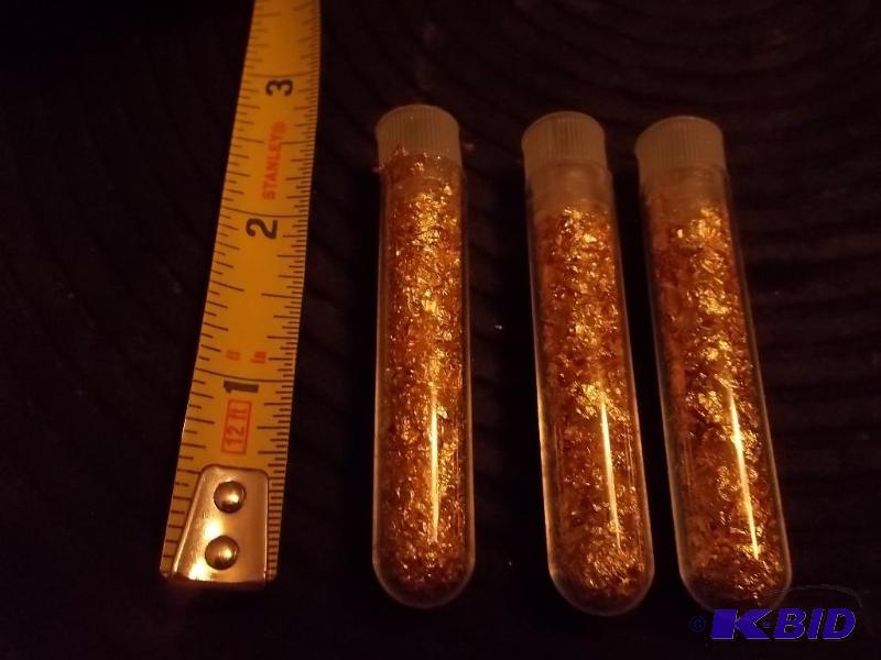 3-Vials Of Real Gold Flake...