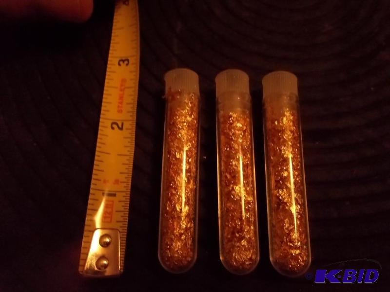 3-Vials Of Real Gold Flake...