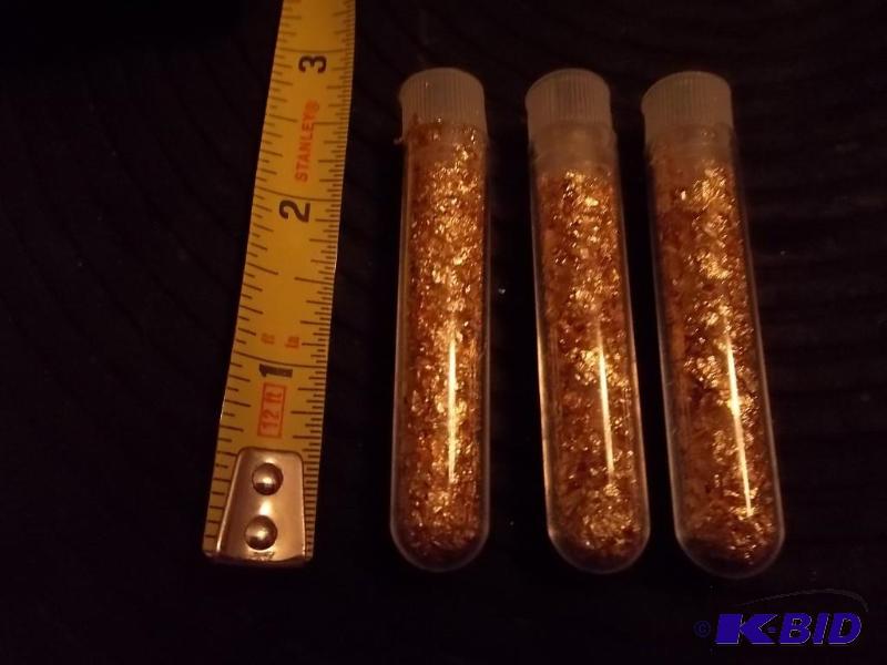 3-Vials Of Real Gold Flake...