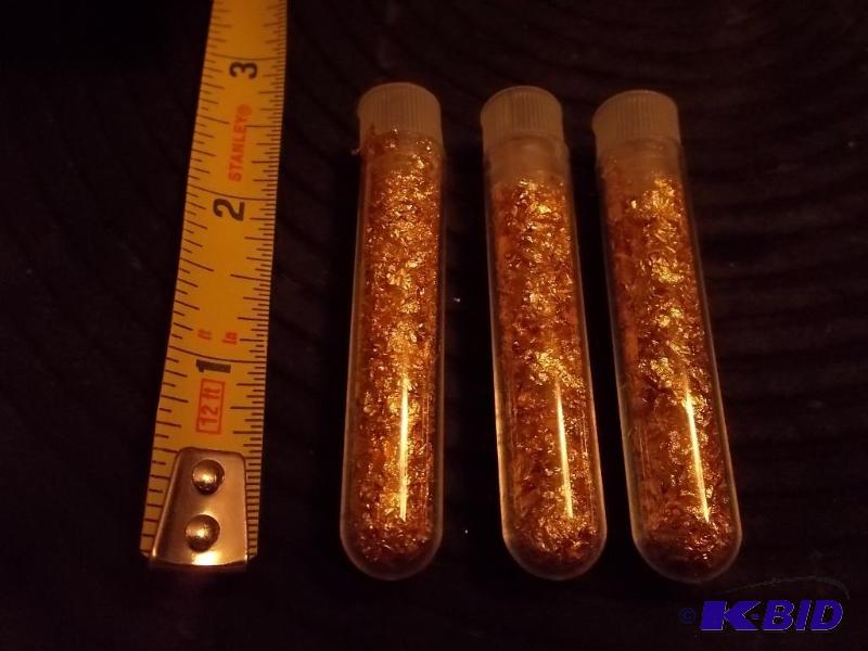 3-Vials Of Real Gold Flake...