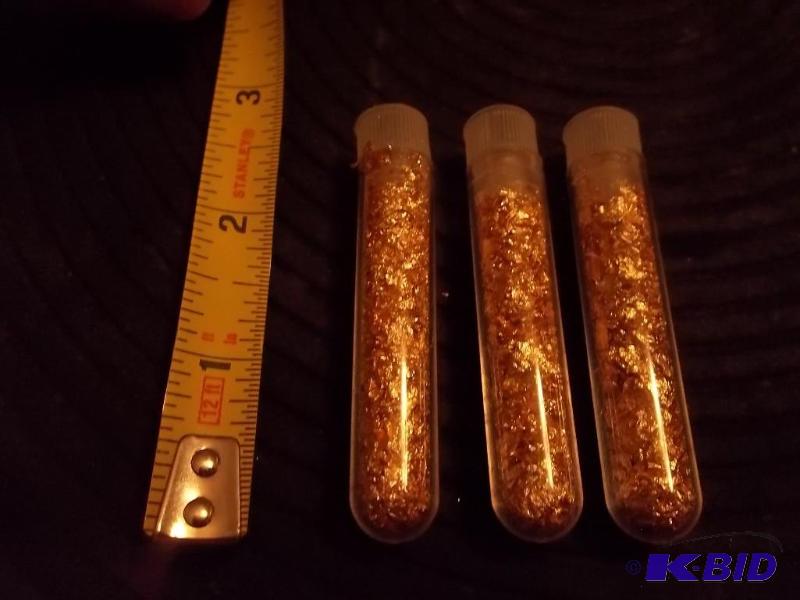 3-Vials Of Real Gold Flake...