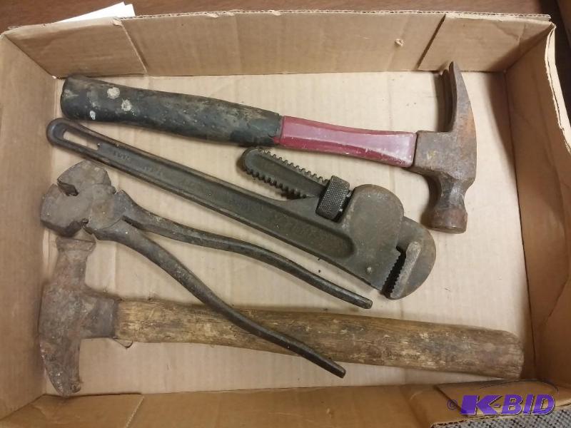 lot 13 image: Lot of Vintage tools, Hammers MORE...