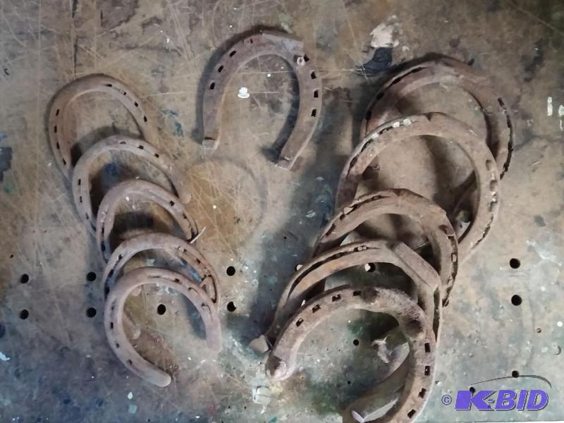 lot 22 image: Lot of 11 Vintage Horse Shoes...