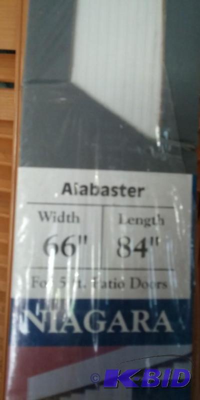 lot 24 image: NEW Vinyl Patio Door Vertical Blind 66 X 84...