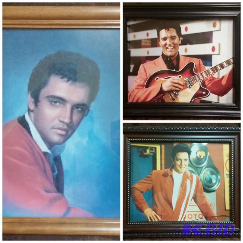 lot 35 image: Lot of 3 Elvis Presley Pictures 8 X 10...