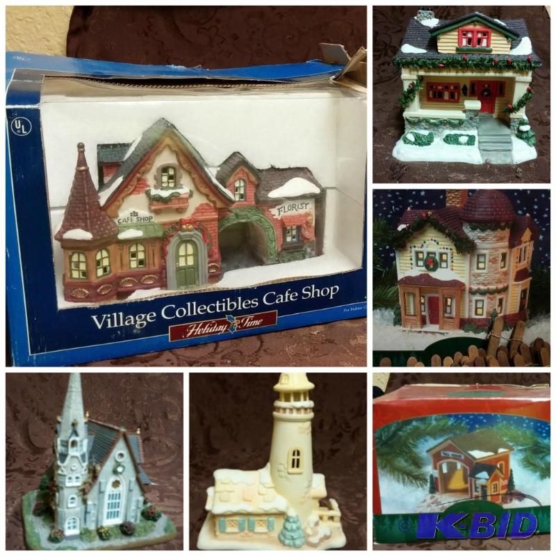 lot 37 image: Set of 9 Village houses, one is a bridge hous...