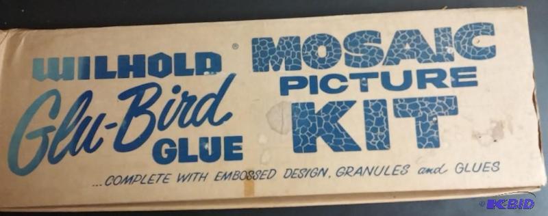 lot 53 image: Vintage Mosaic Picture Kit-COMPLETE...