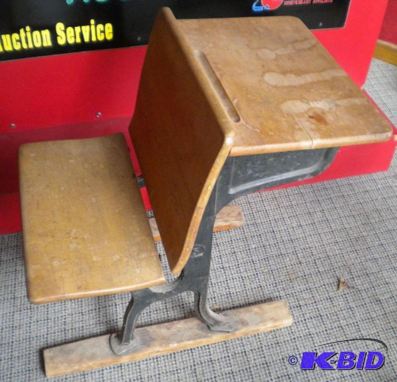 lot 67 image: Vintage School Desk...