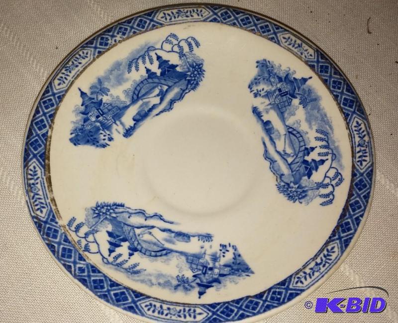 lot 76 image: Vintage Old English Staffordshire Ware Old Bl...