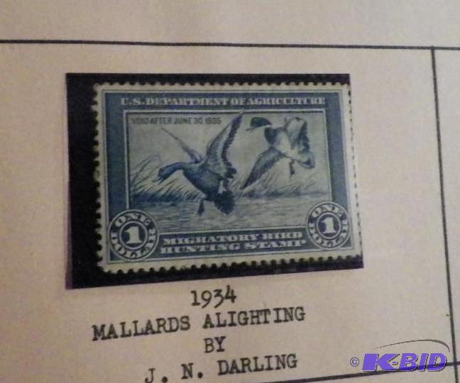 Duck Stamp (Migratory Bird Hunting Stamp) Collection 1934-1979 Complete
