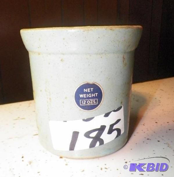 Small, Blue Crock