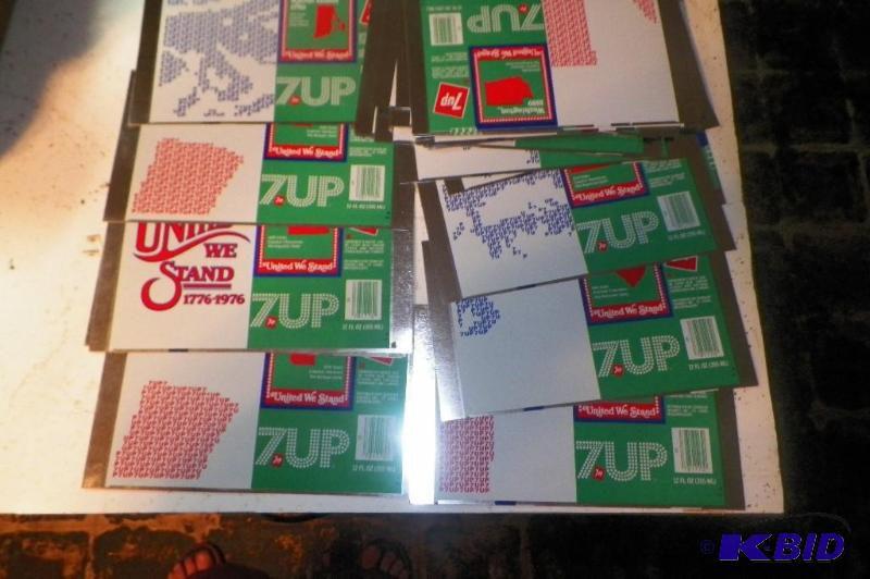 7 Up Bicentennial State Cans