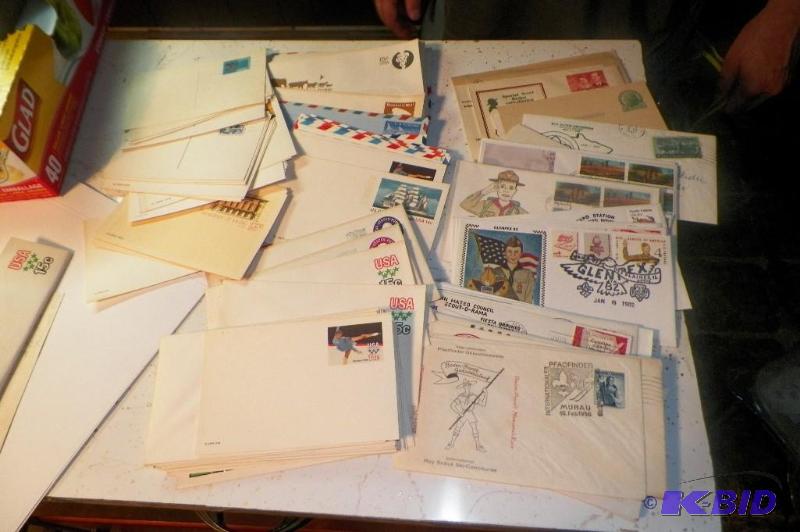 Boy Scouts First Day Covers Air Mail Envelopes and Olympic Post Cards