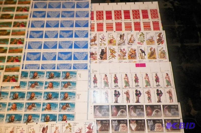 Lot of 11 Full Sheets of 22 Cent Stamps