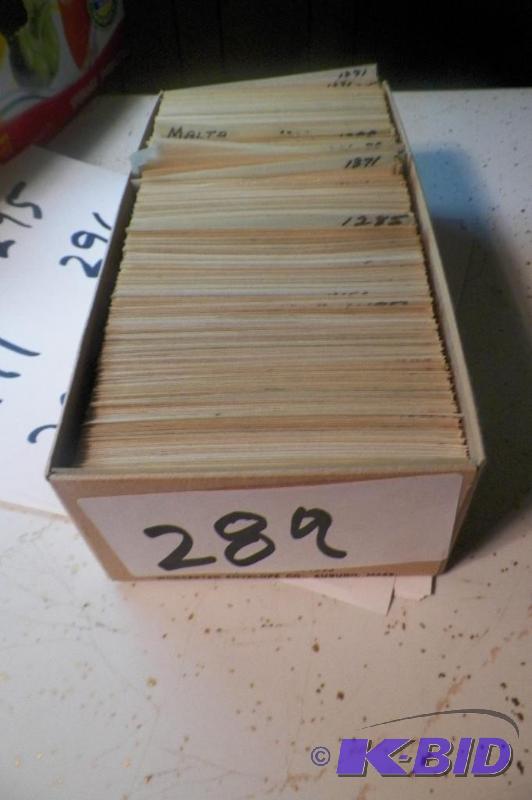 Box of Stamp Plate Blocks