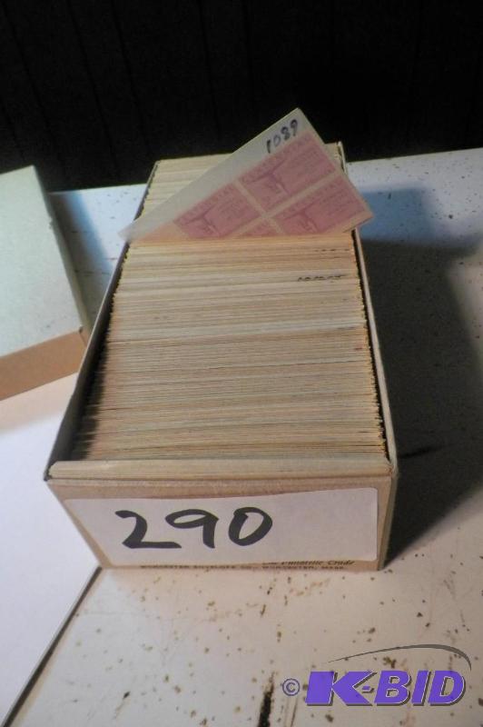 Box of Stamp Plate Blocks